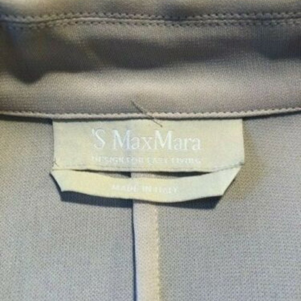 MaxMara Shirt Blouse Made In Italy Size US 12 - Picture 5 of 8